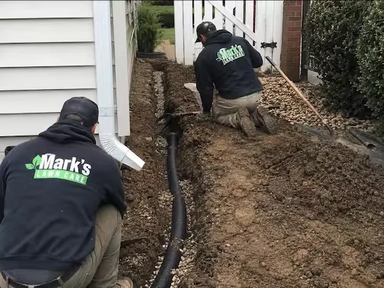 Completed drainage project