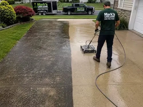 Completed power washing project